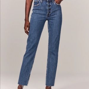 Abercrombie Curve Love medium wash jeans